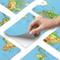 Fliesenfolie - Geografische Weltkarte - Do-it-yourself - creatisto pds1