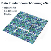 Klebefliesen Mosaik Grün-Blau - Groesse - creatisto 