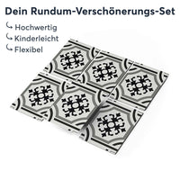Klebefliesen rechteckig Grey ornaments - Groesse - creatisto