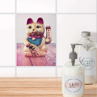 Fliesensticker Bad - Winkekatze