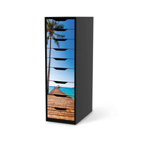 Folie für Möbel Caribbean - IKEA Alex 9 Schubladen - schwarz
