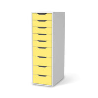 Folie für Möbel Gelb Light - IKEA Alex 9 Schubladen - weiss