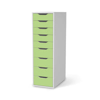 Folie für Möbel Hellgrün Light - IKEA Alex 9 Schubladen - weiss