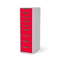 Folie für Möbel Rot Light - IKEA Alex 9 Schubladen - weiss