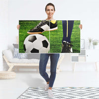 Folie für Möbel Fussballstar - IKEA Besta Regal Quer 2 Türen - Folie