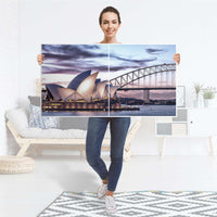 Folie für Möbel Sydney - IKEA Besta Regal Quer 2 Türen - Folie