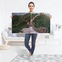 Folie für Möbel The Great Wall - IKEA Besta Regal Quer 2 Türen - Folie