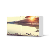 Folie für Möbel Seaside Dreams - IKEA Besta Regal Quer 2 Türen - weiss