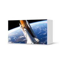 Folie für Möbel Space Traveller - IKEA Besta Regal Quer 2 Türen - weiss
