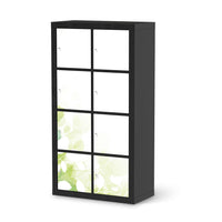 Folie für Möbel Flower Light - IKEA Kallax Regal 8 Türen - schwarz