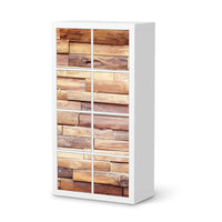 Folie für Möbel Artwood - IKEA Kallax Regal 8 Türen - weiss