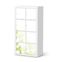 Folie für Möbel Flower Light - IKEA Kallax Regal 8 Türen - weiss