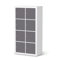 Folie für Möbel Grau Light - IKEA Kallax Regal 8 Türen - weiss