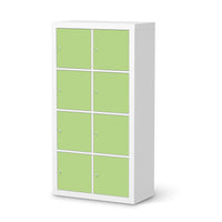Folie für Möbel Hellgrün Light - IKEA Kallax Regal 8 Türen - weiss