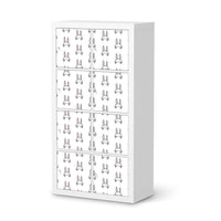 Folie für Möbel Hoppel - IKEA Kallax Regal 8 Türen - weiss
