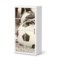 Folie für Möbel Kick it - IKEA Kallax Regal 8 Türen - weiss