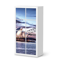Folie für Möbel Sydney - IKEA Kallax Regal 8 Türen - weiss