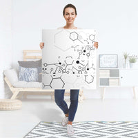 Folie für Möbel Atomic 1 - IKEA Malm Kommode 4 Schubladen - Folie