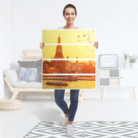 Folie für Möbel Bangkok Sunset - IKEA Malm Kommode 4 Schubladen - Folie