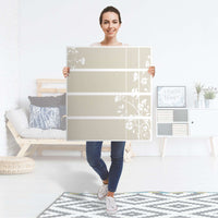 Folie für Möbel Florals Plain 3 - IKEA Malm Kommode 4 Schubladen - Folie