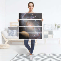Folie für Möbel Milky Way - IKEA Malm Kommode 4 Schubladen - Folie