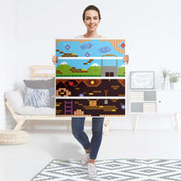 Folie für Möbel Pixelmania - IKEA Malm Kommode 4 Schubladen - Folie