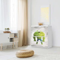 Folie für Möbel Mr. Green - IKEA Malm Kommode 4 Schubladen - Schlafzimmer