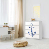 Folie für Möbel Anker - IKEA Malm Kommode 4 Schubladen - Schlafzimmer
