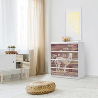 Folie für Möbel Pako - IKEA Malm Kommode 4 Schubladen - Schlafzimmer
