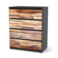 Folie für Möbel Artwood - IKEA Malm Kommode 4 Schubladen - schwarz