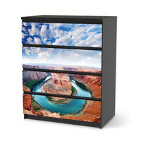 Folie für Möbel Grand Canyon - IKEA Malm Kommode 4 Schubladen - schwarz