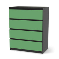 Folie für Möbel Grün Light - IKEA Malm Kommode 4 Schubladen - schwarz