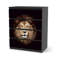Folie für Möbel Wild Eyes - IKEA Malm Kommode 4 Schubladen - schwarz