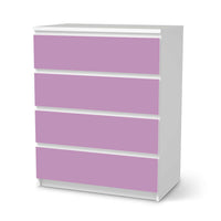 Folie für Möbel Flieder Light - IKEA Malm Kommode 4 Schubladen - weiss