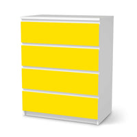 Folie für Möbel Gelb Dark - IKEA Malm Kommode 4 Schubladen - weiss