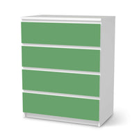Folie für Möbel Grün Light - IKEA Malm Kommode 4 Schubladen - weiss