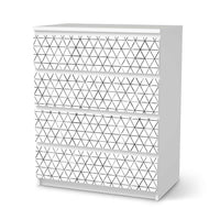 Folie für Möbel Mediana - IKEA Malm Kommode 4 Schubladen - weiss