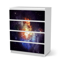 Folie für Möbel Nebula - IKEA Malm Kommode 4 Schubladen - weiss