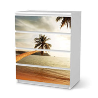 Folie für Möbel Paradise - IKEA Malm Kommode 4 Schubladen - weiss