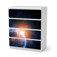 Folie für Möbel Sunrise - IKEA Malm Kommode 4 Schubladen - weiss