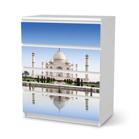 Folie für Möbel Taj Mahal - IKEA Malm Kommode 4 Schubladen - weiss