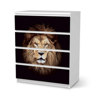 Folie für Möbel Wild Eyes - IKEA Malm Kommode 4 Schubladen - weiss