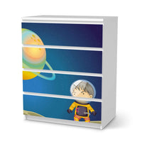 Folie für Möbel Young Explorer - IKEA Malm Kommode 4 Schubladen - weiss