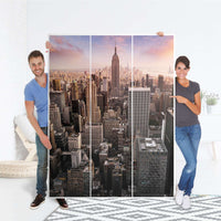 Folie für Möbel Big Apple - IKEA Pax Schrank 201 cm Höhe - 3 Türen - Folie
