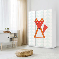Folie für Möbel Füchslein - IKEA Pax Schrank 201 cm Höhe - 3 Türen - Kinderzimmer