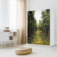Folie für Möbel Green Alley - IKEA Pax Schrank 201 cm Höhe - 3 Türen - Schlafzimmer