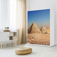 Folie für Möbel Pyramids - IKEA Pax Schrank 201 cm Höhe - 3 Türen - Schlafzimmer
