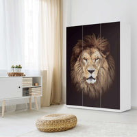 Folie für Möbel Wild Eyes - IKEA Pax Schrank 201 cm Höhe - 3 Türen - Schlafzimmer