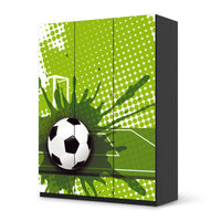 Folie für Möbel Goal - IKEA Pax Schrank 201 cm Höhe - 3 Türen - schwarz