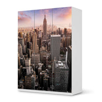 Folie für Möbel Big Apple - IKEA Pax Schrank 201 cm Höhe - 3 Türen - weiss